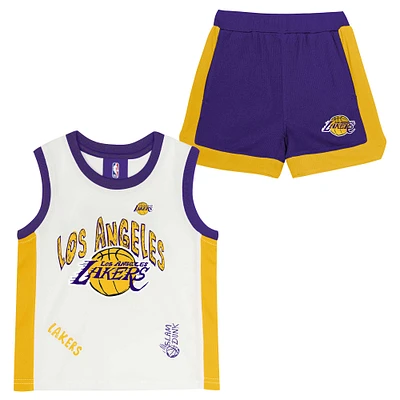 Ensemble débardeur et short en maille pour préscolaire Los Angeles Lakers