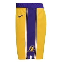 Preschool Nike Gold Los Angeles Lakers Icon Replica Shorts