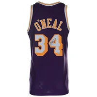 Shaquille O'Neal Los Angeles Autographed Mitchell & Ness Hardwood Classic Swingman 1996-1997 Purple Replica Jersey