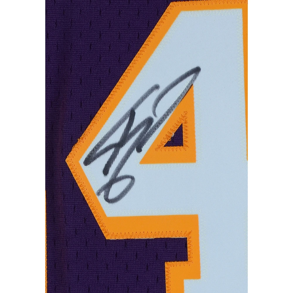 Shaquille O'Neal Los Angeles Autographed Mitchell & Ness Hardwood Classic Swingman 1996-1997 Purple Replica Jersey
