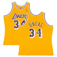 Shaquille O'Neal Los Angeles Lakers Autographed Gold Mitchell & Ness 1996-97 Swingman Jersey with "Diesel" Inscription