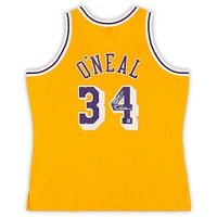 Shaquille O'Neal Los Angeles Lakers Autographed Gold Mitchell & Ness 1996-97 Swingman Jersey with "Diesel" Inscription