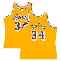 Shaquille O'Neal Los Angeles Lakers Autographed Gold Mitchell & Ness 1996-97 Swingman Jersey with "Diesel" Inscription