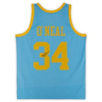 Shaquille O'Neal Los Angeles Lakers Autographed Mitchell & Ness 2001-02 Swingman Jersey