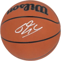Ballon de basket officiel de la NBA dédicacé par Shaquille O'Neal des Los Angeles Lakers