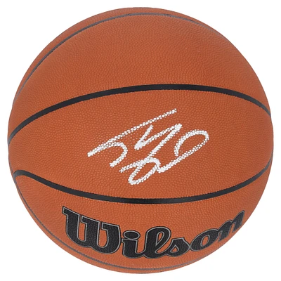 Ballon de basket officiel de la NBA dédicacé par Shaquille O'Neal des Los Angeles Lakers