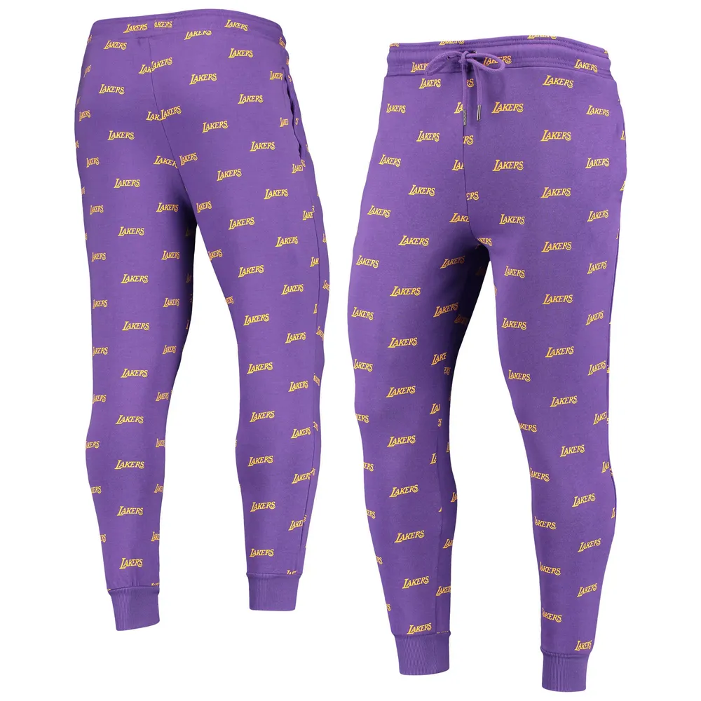 Fanatics Branded Purple Los Angeles Lakers Big & Tall Wordmark Cloud Dye Jogger Pants