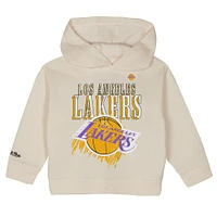 Toddler Mitchell & Ness  Cream Los Angeles Lakers Hang Time Oversized Pullover Hoodie Pants Set