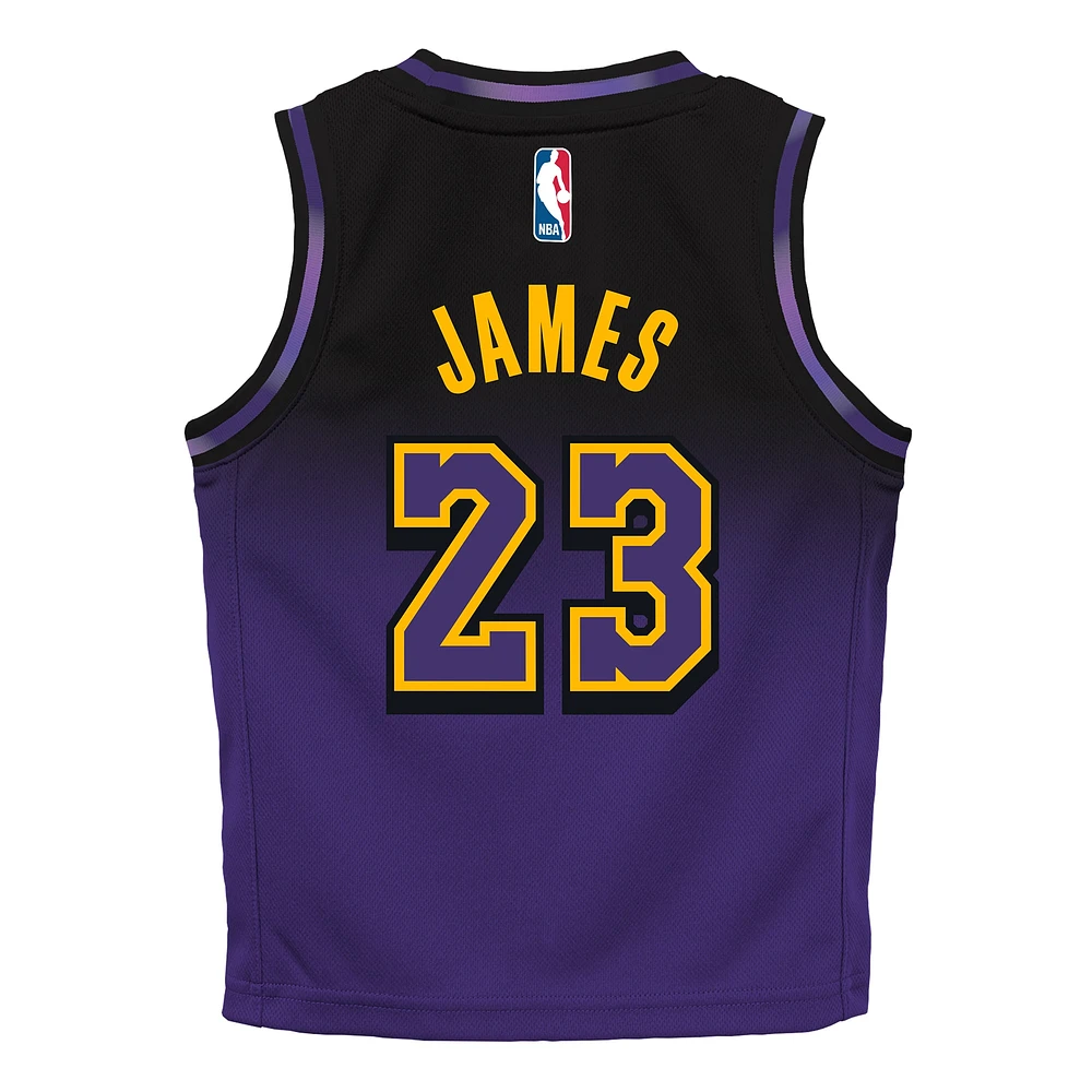 Toddler Nike LeBron James Purple Los Angeles Lakers 2024/25 Swingman Player Jersey - City Edition