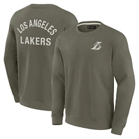 Sweat-shirt unisexe fanatiques olive des Los Angeles Lakers super doux