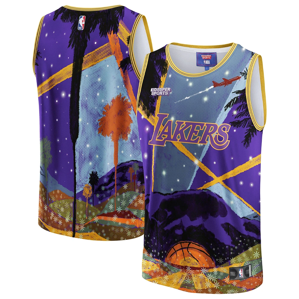 Maillot Unisex NBA & KidSuper Studios by Fanatics Violet Los Angeles Lakers Hometown