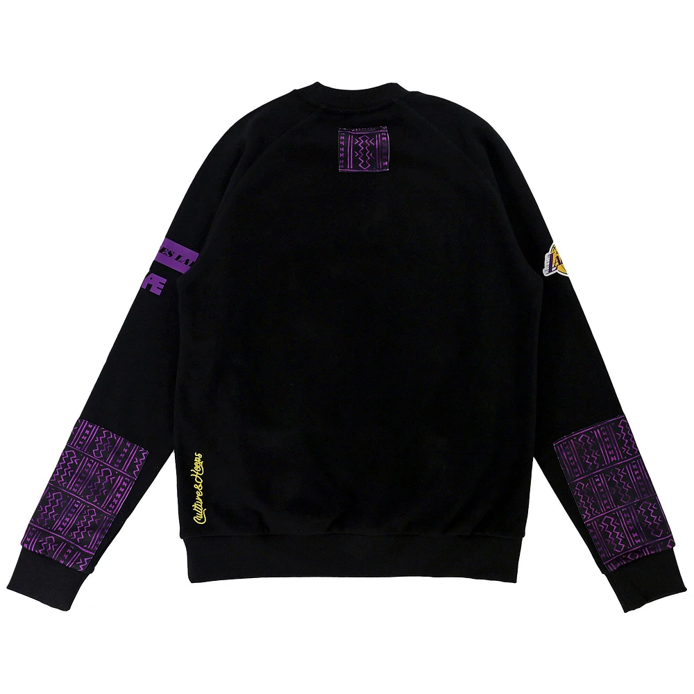 Unisex NBA x Two Hype  Black Los Angeles Lakers Culture & Hoops Heavyweight Pullover Sweatshirt