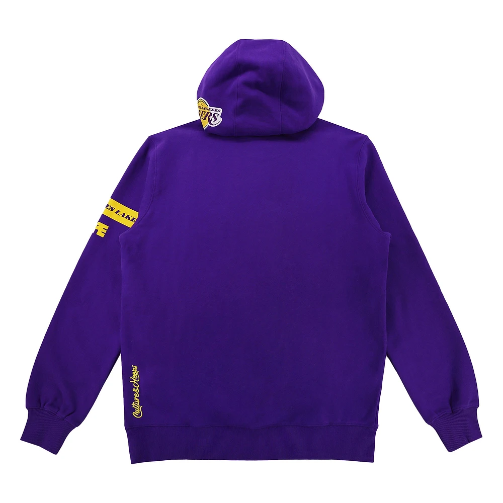 Unisex NBA x Two Hype  Purple Los Angeles Lakers Culture & Hoops Heavyweight Pullover Hoodie