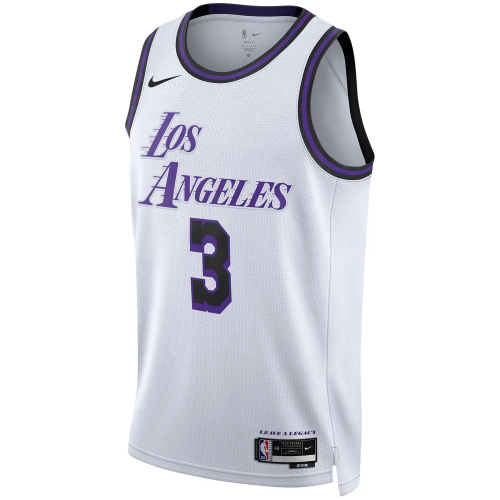 Maillot Swingman Nike Anthony Davis Los Angeles Lakers 2022/23 Unisexe Blanc - City Edition