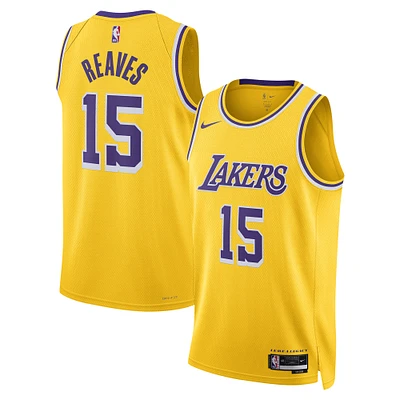 Maillot unisexe Nike Austin Reaves Gold Los Angeles Lakers Swingman - Édition Icon