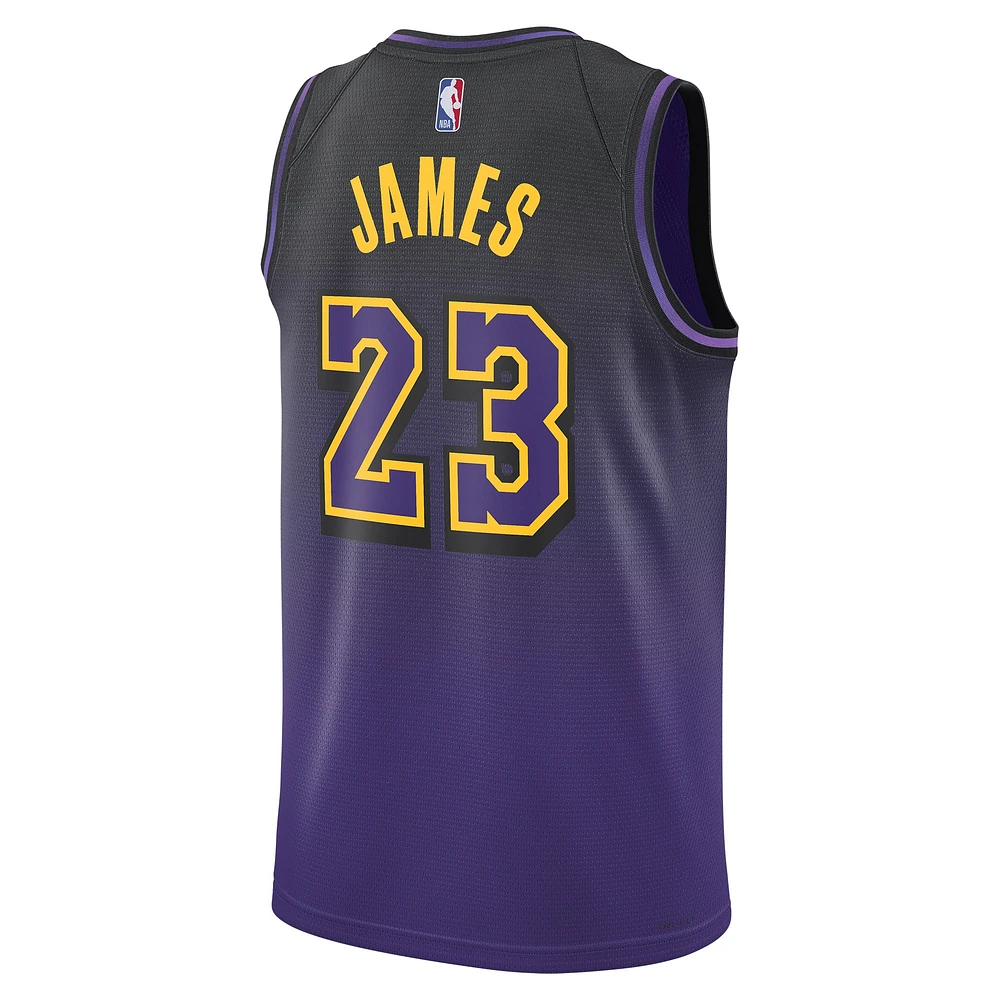 Maillot de joueur Nike LeBron James violet Los Angeles Lakers 2024/25 Swingman - Édition City