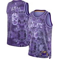 Unisexe Nike LeBron James Violet Los Angeles Lakers Select Series Swingman Jersey