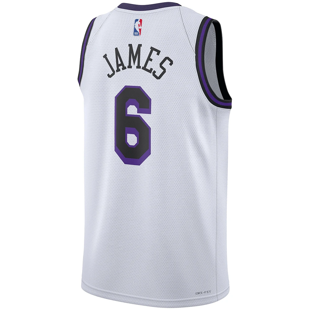 Unisex Nike LeBron James White Los Angeles Lakers 2022/23 Swingman Jersey - City Edition