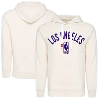 Unisex Sportiqe  Cream Los Angeles Lakers Olsen Tri-Blend Pullover Hoodie