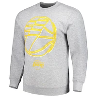 Sweat à capuche unisexe Stadium Essentials Heather Grey Los Angeles Lakers Element Logo Pop