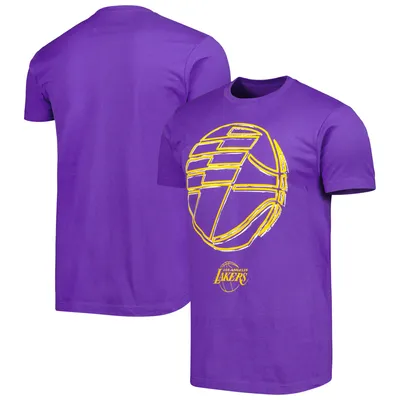 Los Angeles Lakers Stadium Essentials Unisex Element Logo Pop T-Shirt - Purple