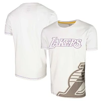 T-shirt unisexe avec tableau de bord des Los Angeles Lakers Stadium Essentials blanc