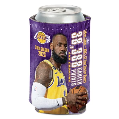 WinCraft LeBron James Los Angeles Lakers - Record de pointage de tous les temps de la NBA 12 oz. Peut refroidisseur