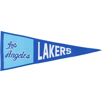 WinCraft Fanion avec logo rétro des Lakers de Los Angeles 13" x 32"