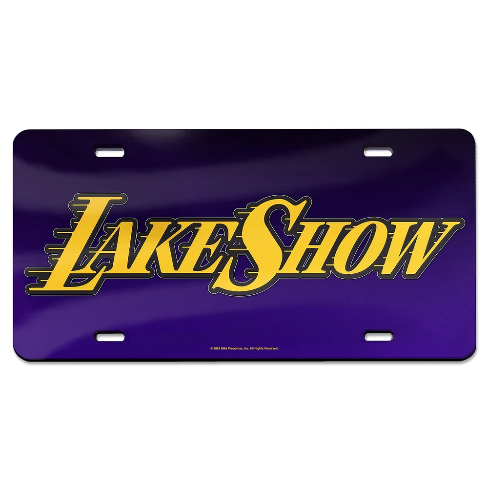 WinCraft  Los Angeles Lakers 2024/25 City Edition Laser-Cut Acrylic License Plate