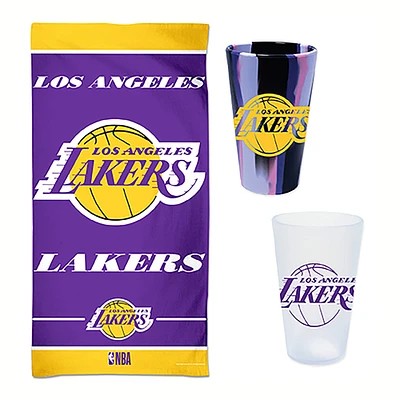 Pack d'accessoires pour la journée à la plage WinCraft Los Angeles Lakers