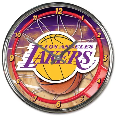 Los Angeles Lakers WinCraft Chrome Wall Clock