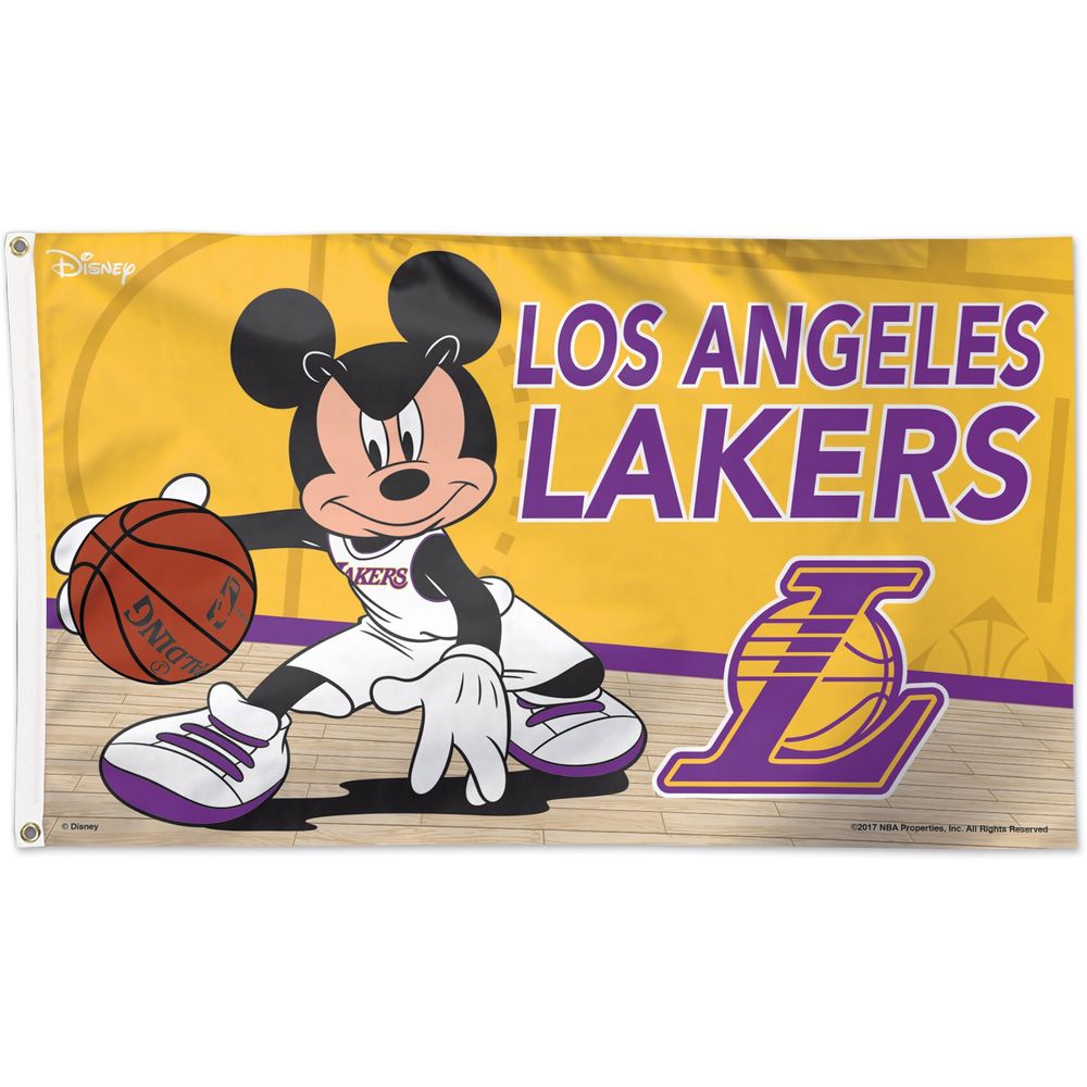 WinCraft Los Angeles Lakers Single-Sided 3' x 5' Deluxe Disney Flag