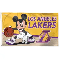 WinCraft Los Angeles Lakers Drapeau Disney de luxe à face unique 3 pi x 5 pi