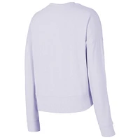Women's Concepts Sport  Light Purple Los Angeles Lakers Elevation Tri-Blend Long Sleeve T-Shirt & Shorts Set