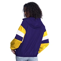 Women's G-III Sports by Carl Banks  Purple/Gold Los Angeles Lakers Game News Oversized Full-Zip Hoodie Jacket