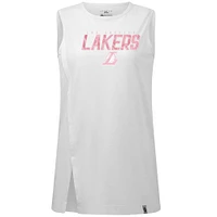 Women's Levelwear  White Los Angeles Lakers Mother's Day Influx Floral Tank Top