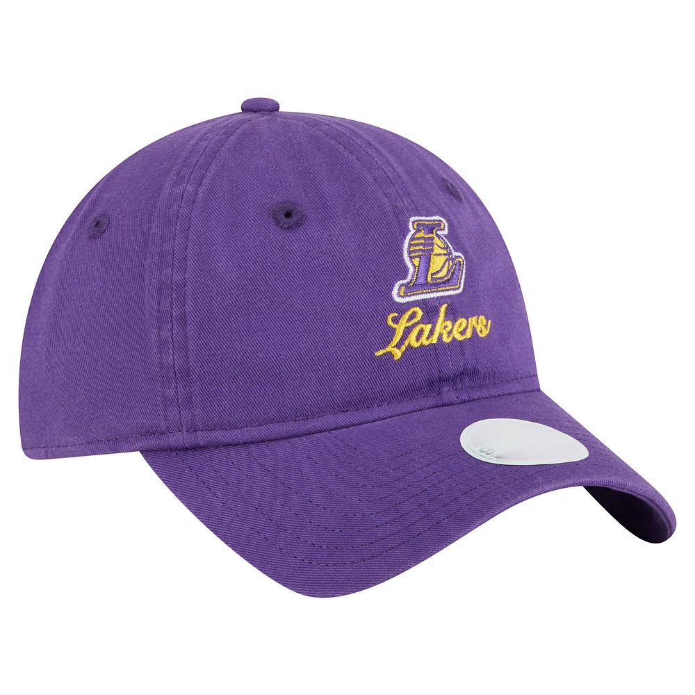 Women's New Era Los Angeles Lakers Gameday Preppy 9TWENTY Adjustable Hat