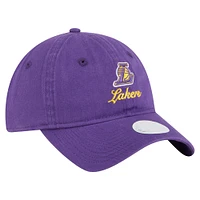 Women's New Era Los Angeles Lakers Gameday Preppy 9TWENTY Adjustable Hat