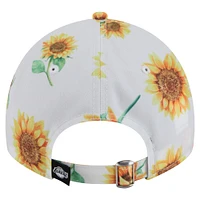 Women's New Era  White Los Angeles Lakers Adventure Flower 9TWENTY Adjustable Hat