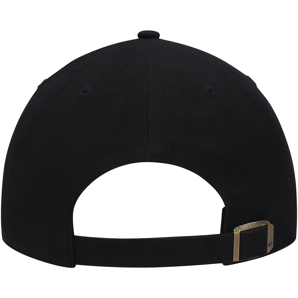 Casquette réglable avec logo Miata Clean Up des Los Angeles Lakers '47 pour femmes, noir