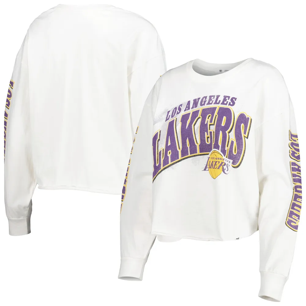 Women's Pro Standard Black Los Angeles Lakers Classics Boxy T-Shirt