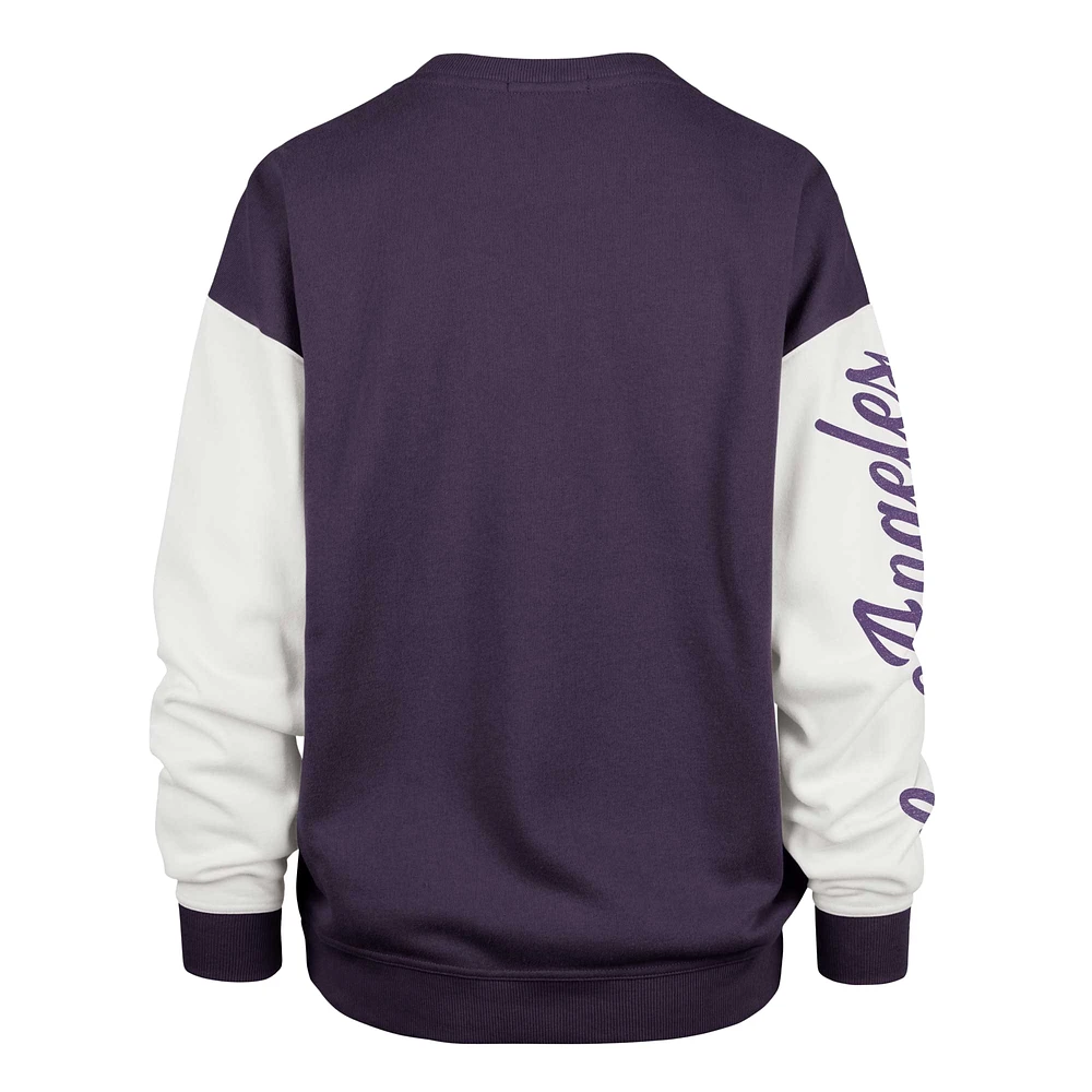 Sweat-shirt oversize pour femme '47 violet Los Angeles Lakers Rise Andie