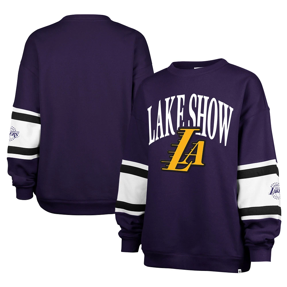 Sweat-shirt à panneaux Steadfast City Edition 2024/25 violet Los Angeles Lakers '47 pour femme