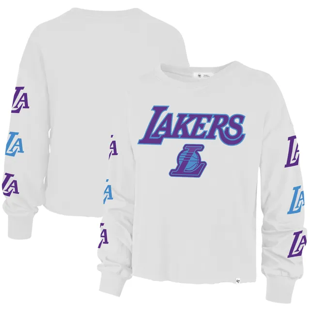 47 Brand / Women's 2021-22 City Edition Los Angeles Lakers Grey Tubular T- Shirt