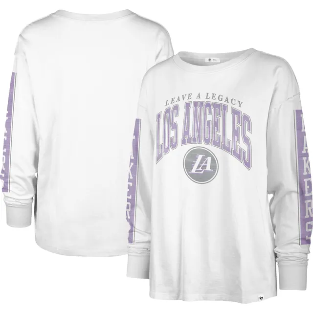47 Brand / Women's 2021-22 City Edition Los Angeles Lakers Grey Tubular T- Shirt