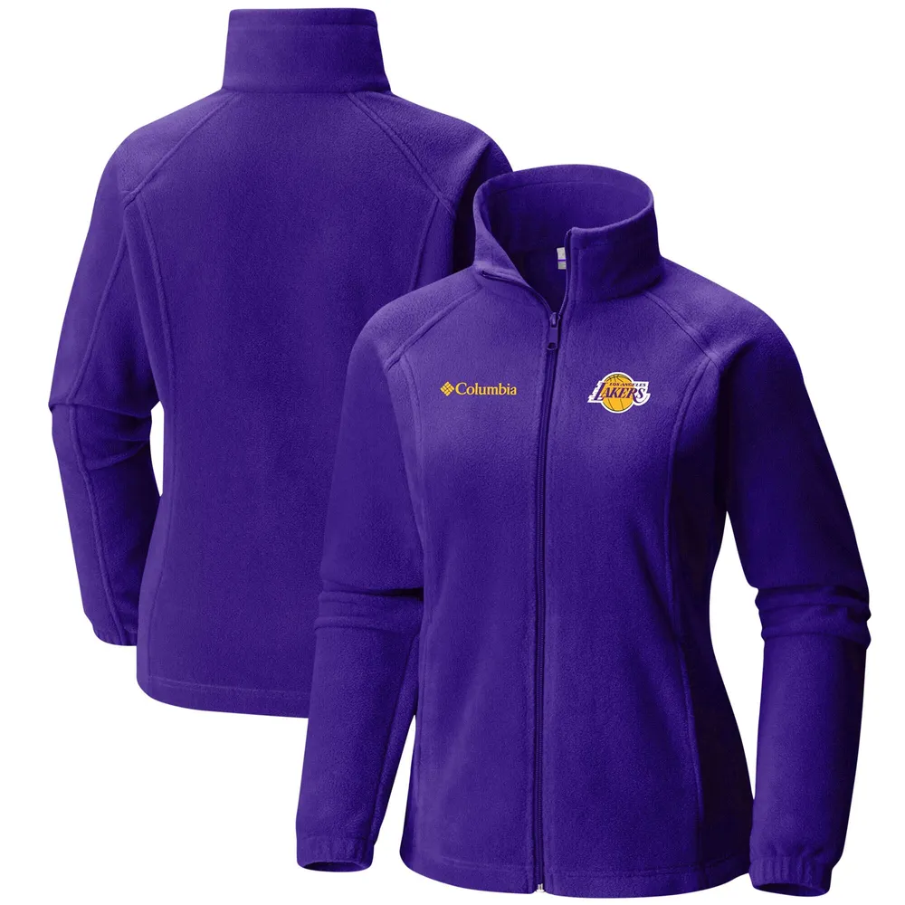 Women's Starter Purple Los Angeles Lakers Slam Dunk Raglan Full-Zip Track Jacket Size: Small