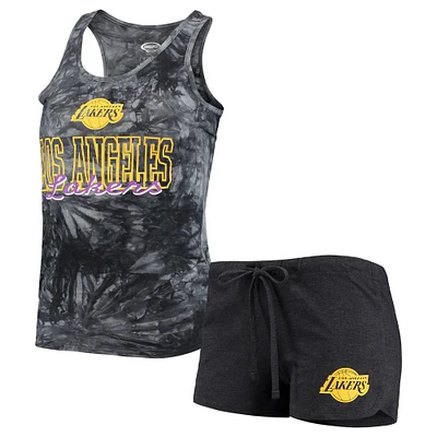 Women's Concepts Sport Charcoal Los Angeles Lakers Billboard Tank Top & Shorts Sleep Set