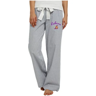 Los Angeles Lakers Concepts Sport Women's Tradition Woven Pants - Gray/White