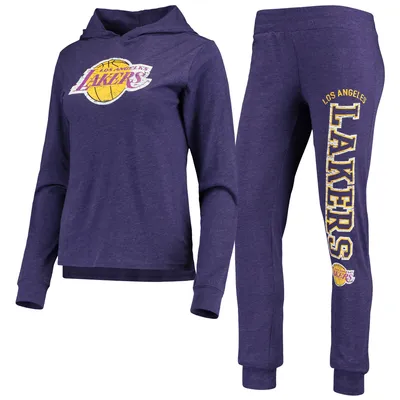 Los Angeles Lakers Concepts Sport Women's Hoodie & Pants Sleep Set - Purple