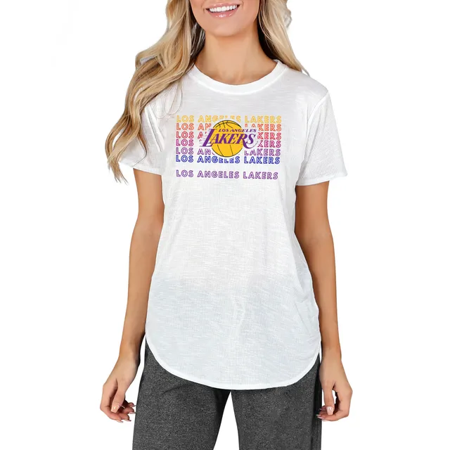 Los Angeles Angels Concepts Sport Women's Gable Knit T-Shirt